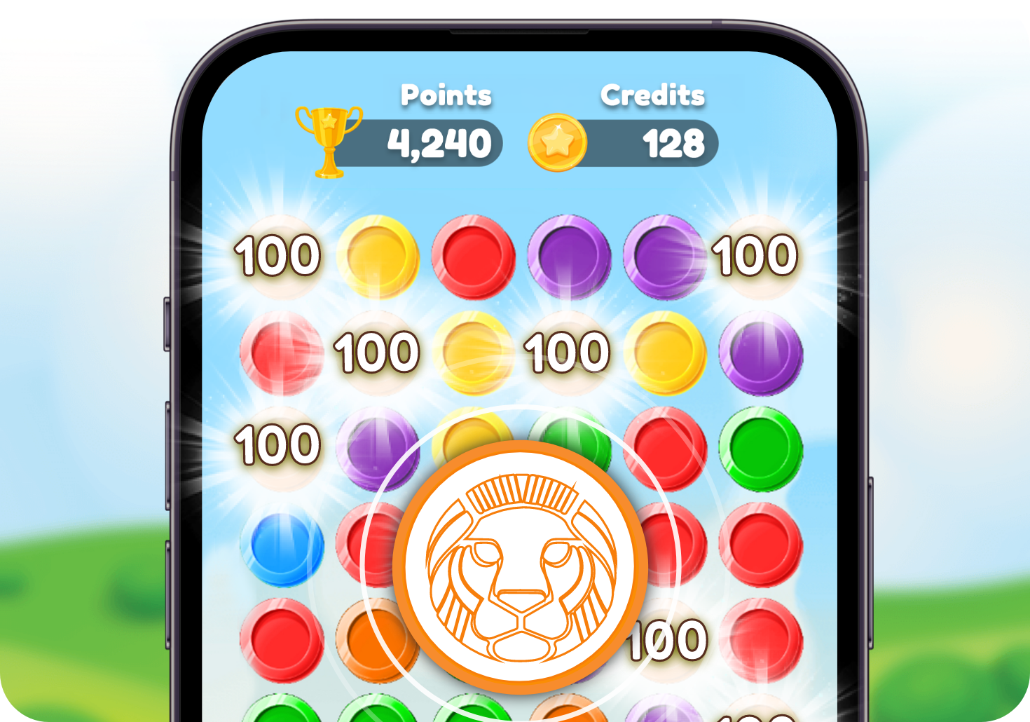 Coinnect match-3 tournament leaderboard showing live player rankings during a 4-hour competition window