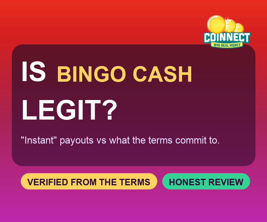 Is Bingo Cash legit? Honest review card