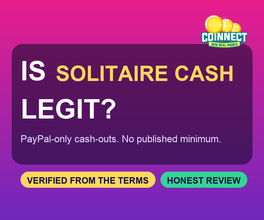 Is Solitaire Cash legit - honest review verified from the terms