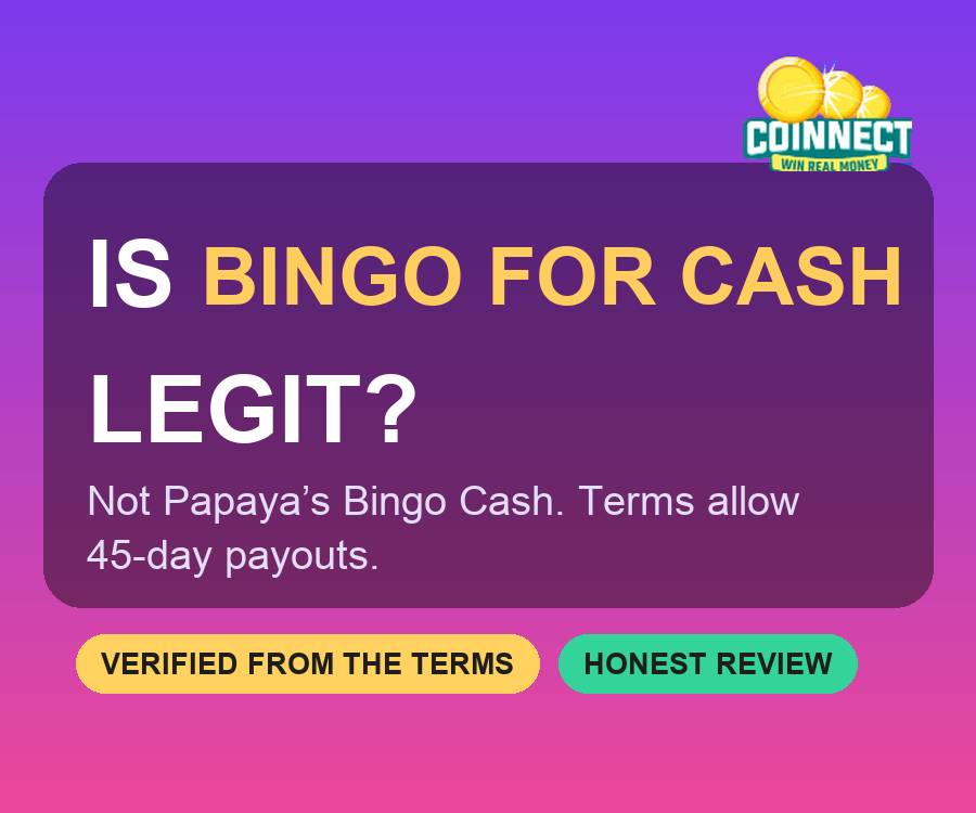 Is Bingo For Cash Legit? Winner Studio's App, Not Papaya's Bingo Cash
