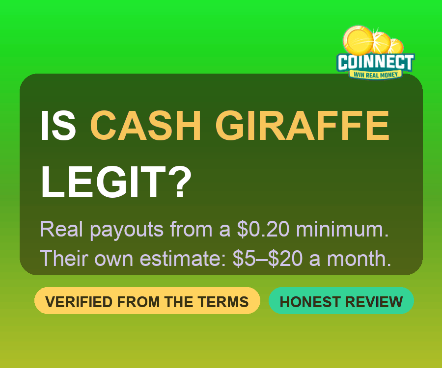 Is Cash Giraffe legit? Honest review card